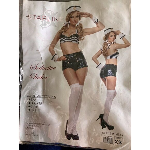 Nautical Themed Women's Costume Set - Picture 2 of 4